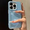 2-в-1 Держатель для карт Кошелек с отделениями Po Pocket Прозрачный Чехол Конфетного Цвета Для iPhone 16 15 14 13 12 11 16Pro Max Ударопрочный Чехол из TPU+PC