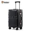 Multi-functional Aluminum Frame Spinner Suitcase