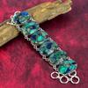 Браслет из медного малахита и азурита, ювелирные изделия из азурита, браслет из чистого серебра 925 пробы, натуральный браслет, ювелирные изделия из драгоценных камней ручной работы, подарок для нее