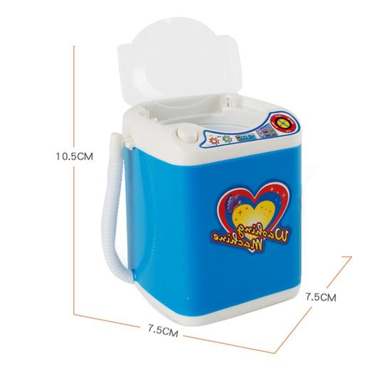 Мини Электрическая Стиральная Машина Игрушка Очистка Кистей для Макияжа Дегидратация Сушка