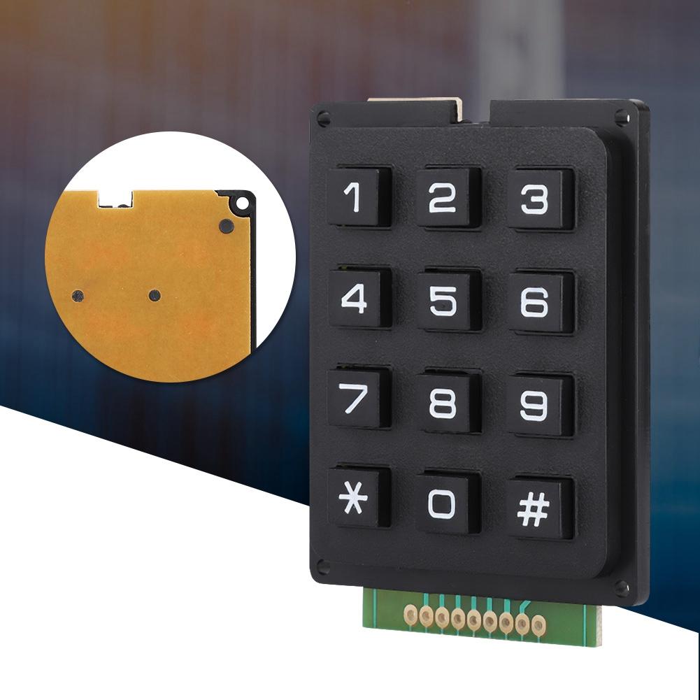 Keyboard Modules with 12 Keys 3x4 Push Buttons External Keypad for MCU