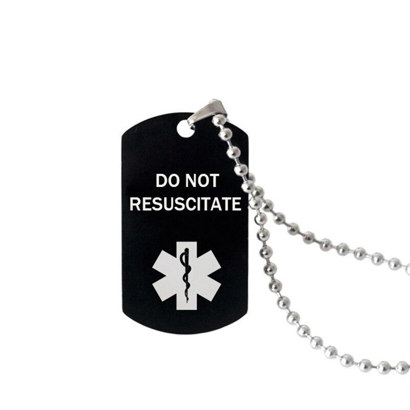 Медицинское оповещение-кулон, ожерелье диабетического типа, астма, болезнь сердца, ожерелья из нержавеющей стали для женщин и мужчин, модные аксессуары для медицинского оповещения
