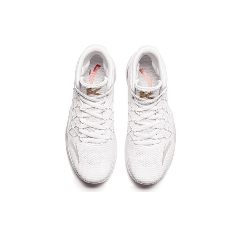 Anta KT3 Thompson Finals High-Top Basketball Shoes Men Sneakers White Platinum 11831101-1