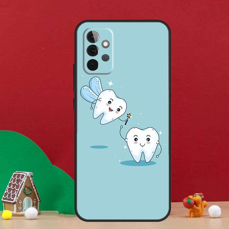 Милый чехол для зубов и стоматолога для Samsung Galaxy A56 A33 A13 A36 A23 A52 A32 A12 A54 A34 A14 A16 A53 A15 A35 A55 A17