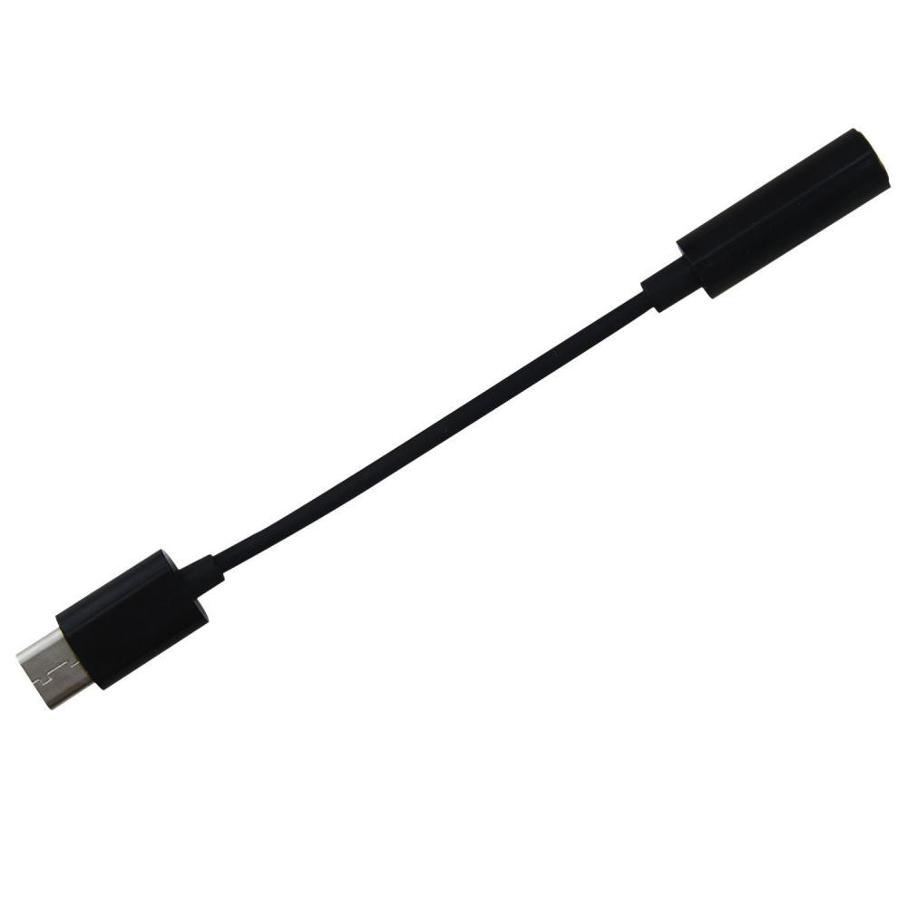 Microphone Earphone Male To Female Converter Cable Cord AUX Jack Audio Adapter Type-C To 3.5mm