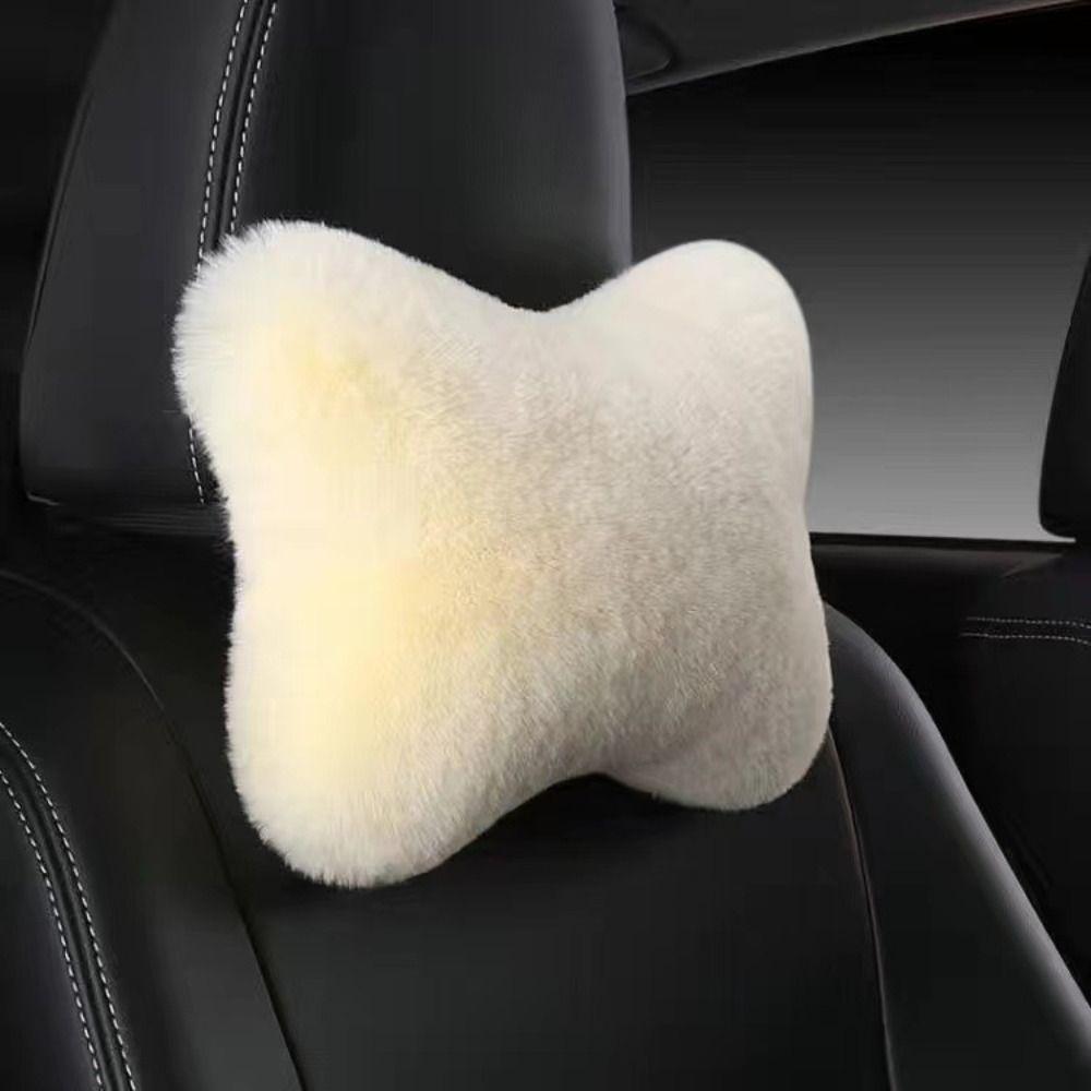 Soft Foam Car Headrest Pillow Plush Cushion Neck Rest Pillow Lumbar Pillow  SUVs Trucks Buses