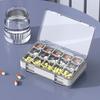 Monthly Pill Organizer Transparent Storage Box Food Grade BPA Free Large Capacity 30 Days Pill Box Organizer