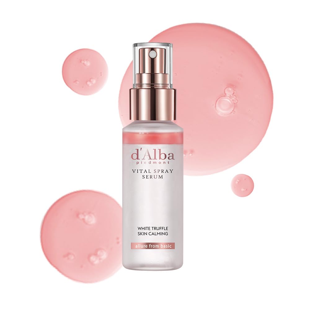 d'Alba White Truffle Vital Spray Serum 50 мл - Официальный тоник-спрей для успокоения, увлажнения, эластичности, сужения пор, для веганов, чувствительной кожи