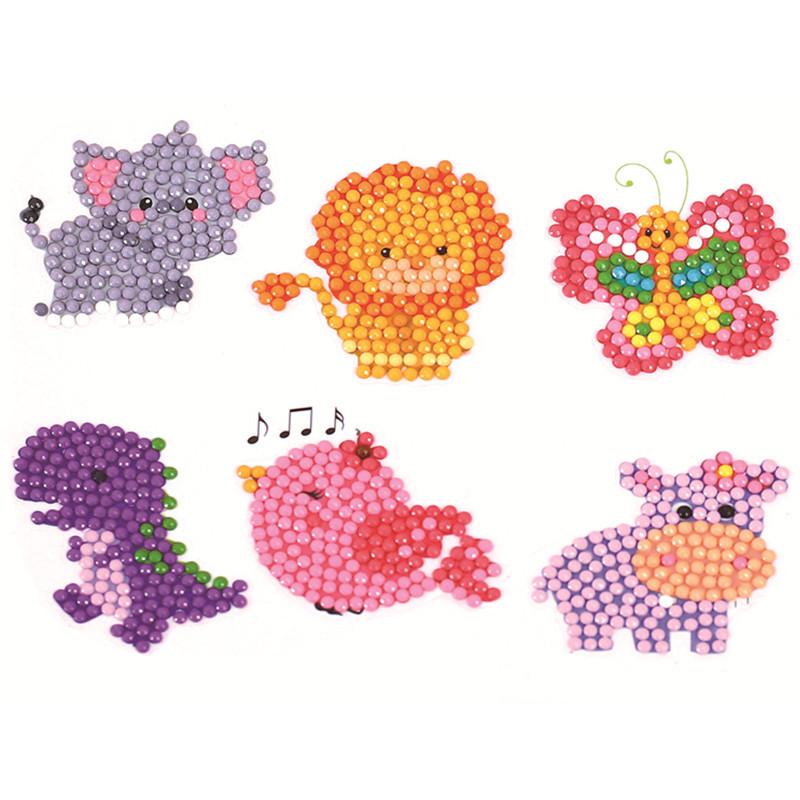 Новая креативная алмазная живопись Случайная наклейка Анимация Алмазная наклейка Детские DIY Ручная работа Игрушки