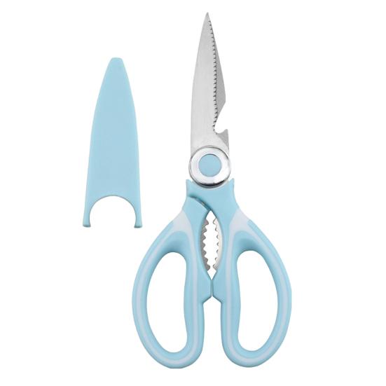 Кухонные ножницы Ножницы для куриных костей Нескользящие удобные ножницы из нержавеющей стали с защитным чехлом Многофункциональные прочные ножницы
