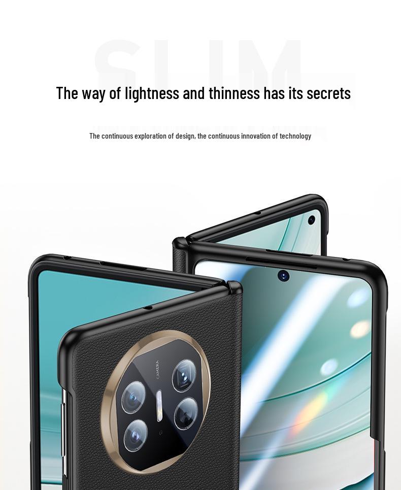 Чехол-книжка из натуральной кожи для Huawei Mate X5 - Коллекционное издание