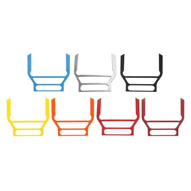 Car Central Control Navigation Panel Decorative Cover Stickers Fit For Ford Mustang 2015 Up ABS Interior Accessories