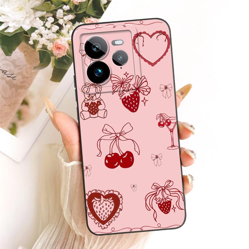 Для Realme GT 7 Pro Милый Кот Цветок Мультяшный Чехол Для Телефона Для Realme GT7 Pro RMX5010 Ударопрочный Мягкий Силиконовый Чехол Бамперы