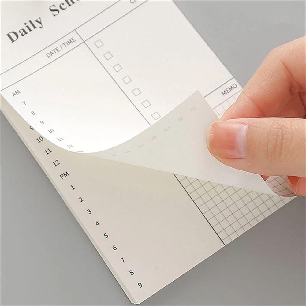 Note Pads Notepads Book Stationery Supplies Loose Leaf Planner Memo Daily Schedule List To Do List