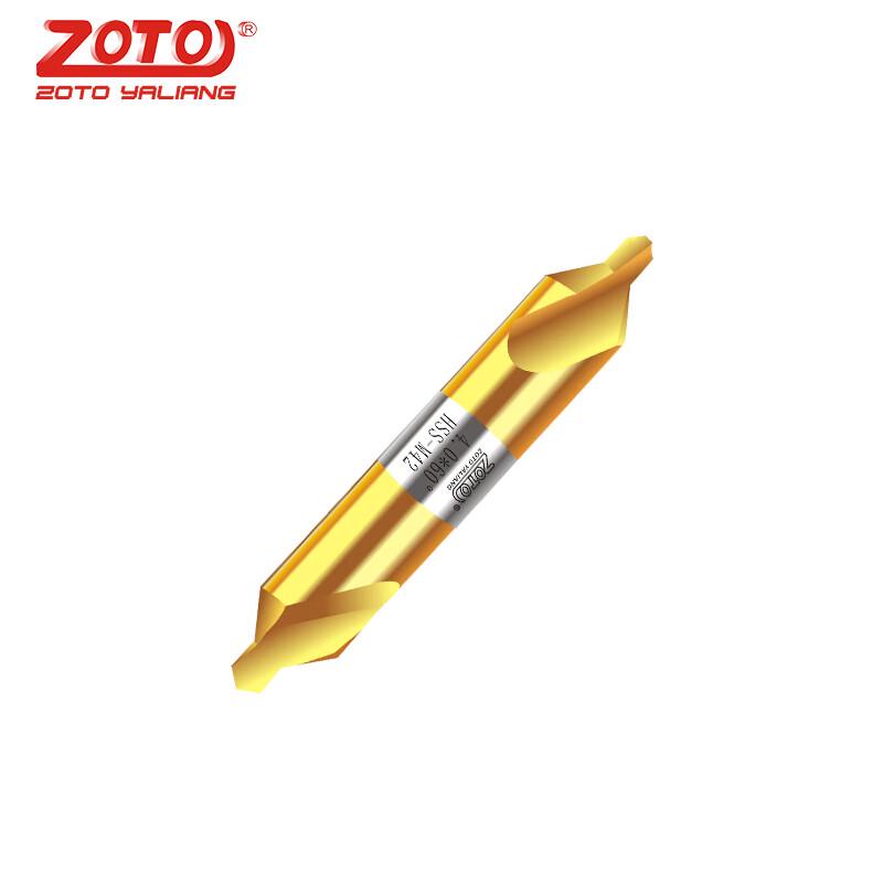 ZOTO Titanium Coated Cobalt M42 High-Speed Steel Center Drill Bit