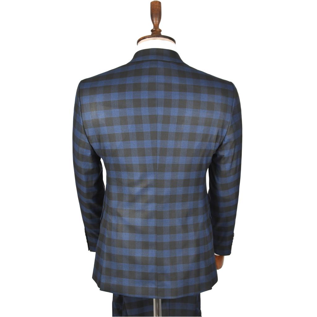 Костюм из 2 предметов DeepSEA с карманами и прорезью в клетку с двойной пуговицей и двойной прорезью 2300300