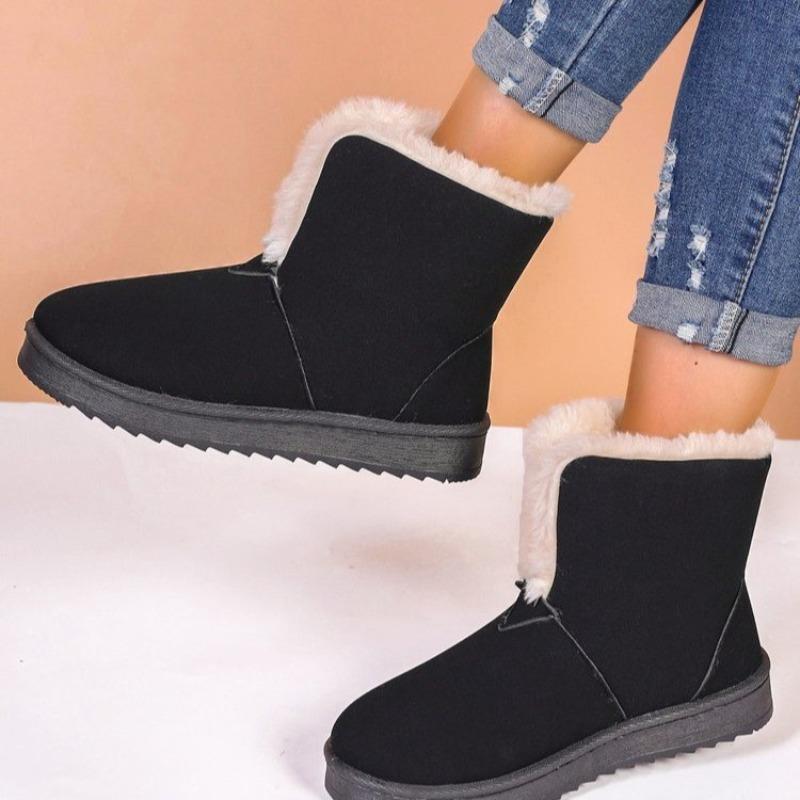 Fashion 2024 Winter New Casual Snow Boots Thick-soled Designer Women's Boots Fashion Round Toed Shoes Women Botas De Mujer