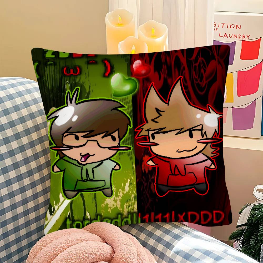 ПК Мультяшная Милая EEddsworlds Наволочка Модная Квадратная Наволочка Спальня Диван Комната Инстаграм Декор Отдых