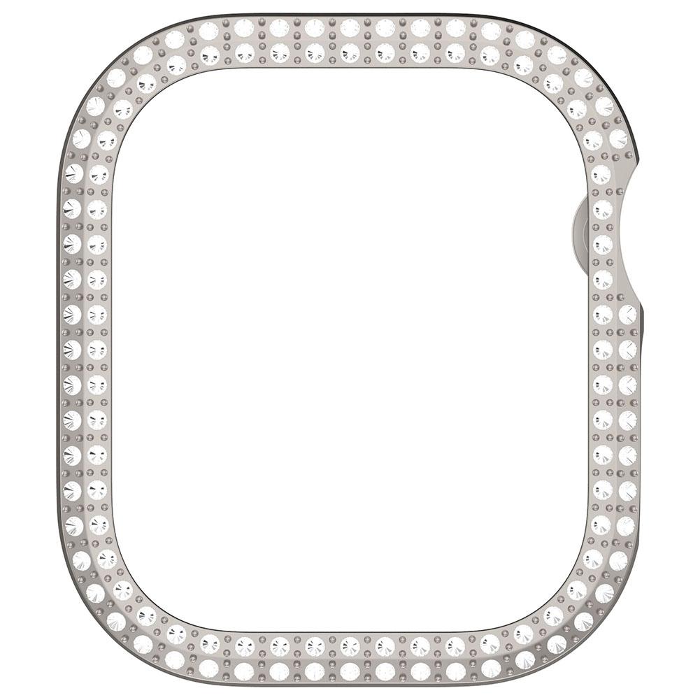 Двойной ромбовидный защитный экран ПК для Apple Watch Series 10 46MM (Звездный свет)