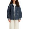 Levis Pocket Loose Fit Long Sleeve Single Breasted Jacket Women Jackets Blue A2112-0003