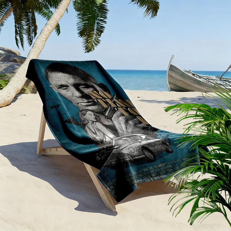 007: Spectre Danger beach towel Beach towel for vacation photos Outdoor camping quick-drying swim towel Absorbent bath towel swim beach towel Comfort