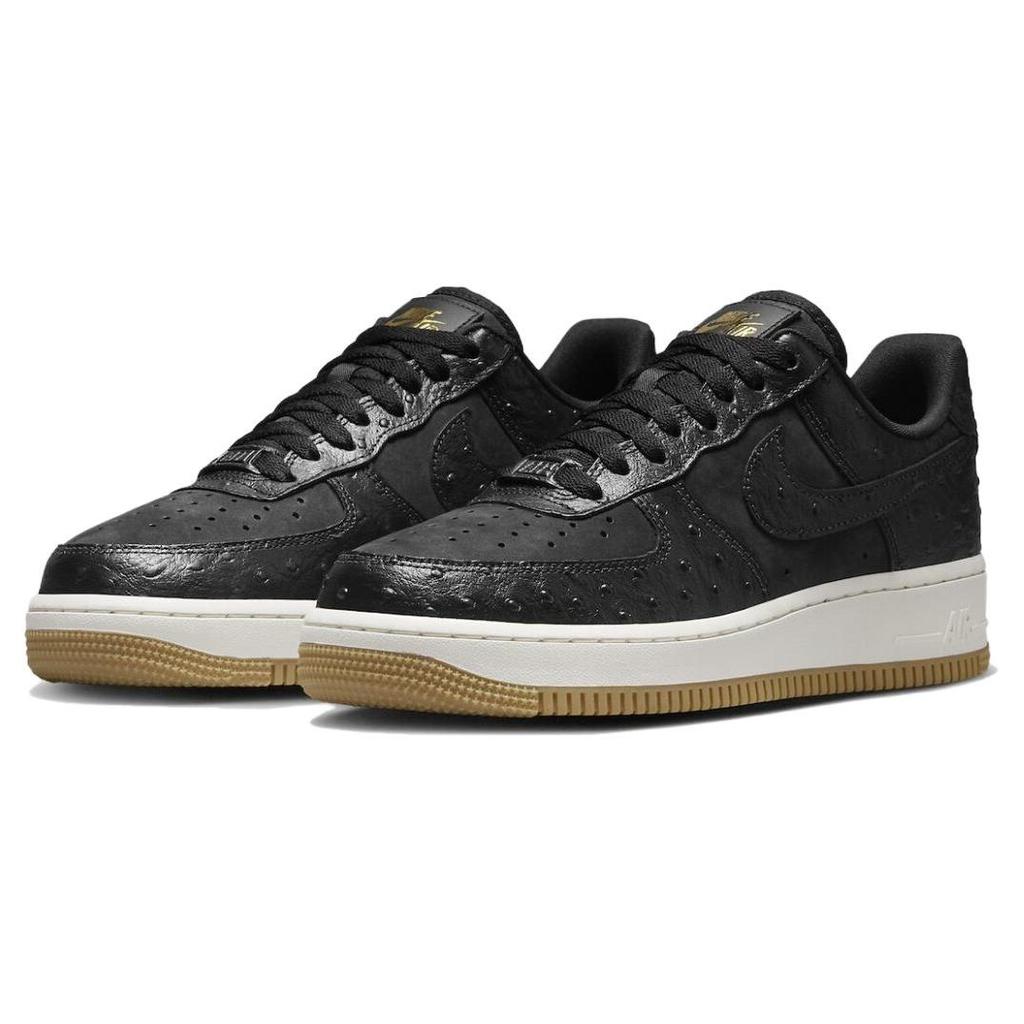 Nike Air Force 1 07 LX Black Ostrich Women Sneakers Sail Gum-Light-Brown DZ2708-002