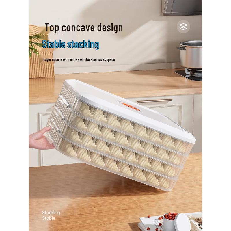 Контейнер для заморозки пельменей и вонтонов для сохранения свежести и быстрой заморозки лапши