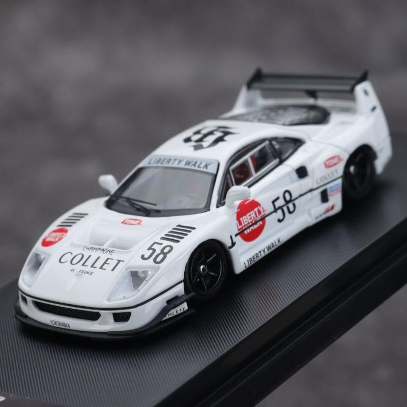 Ghost player 1/64 F40 LBWK #58 Металлические модели автомобилей Diecast Коллекция игрушечных машинок Рождественские подарки для мальчика
