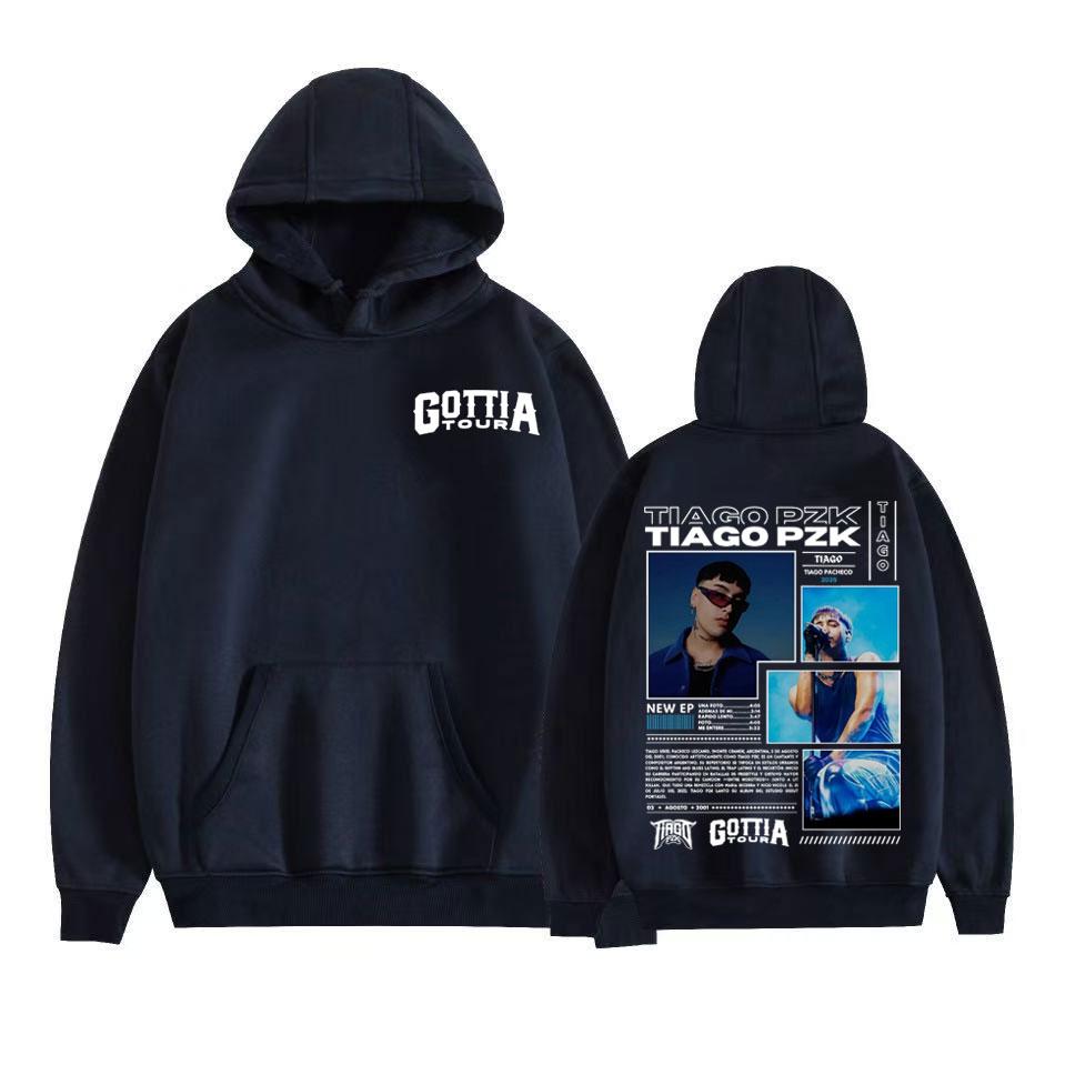 Rapper Tiago Pzk Gottia Tour New Album 2025 Hoodie Men Women Fashion Hip Hop Punk Sweatshirts Comfort Fleece Long Sleeve Hoodies