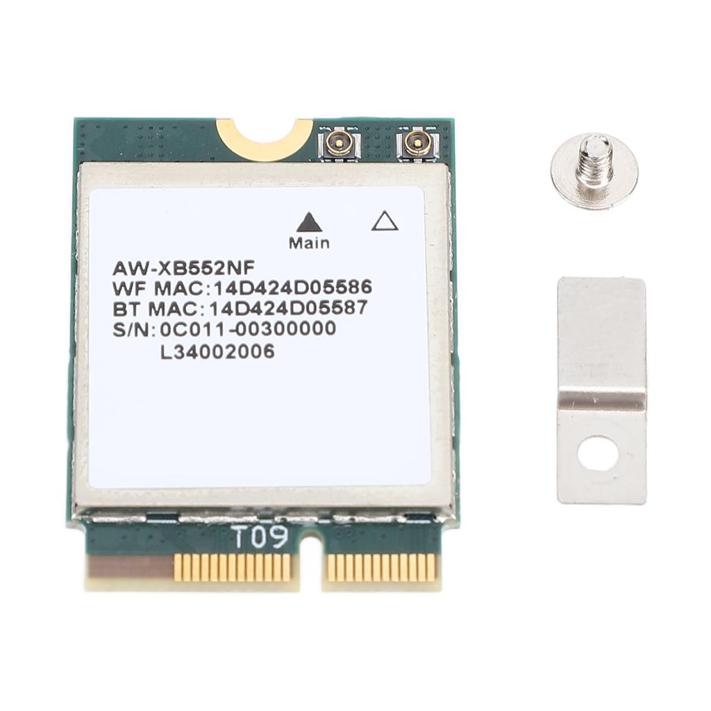 Модуль беспроводной сетевой карты MT7902 2400 Мбит/с 2,4 ГГц 5 ГГц 6 ГГц Трехдиапазонный Bluetooth 5.2 Сетевой адаптер M.2 для ноутбука ПК