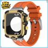 Чехол с полной защитой + ремешок для Apple Watch Ultra 3 2 49 мм Жесткий бампер Защитная пленка для экрана в стиле GWG для iWatch Series 11 10 46 мм 45 мм 4