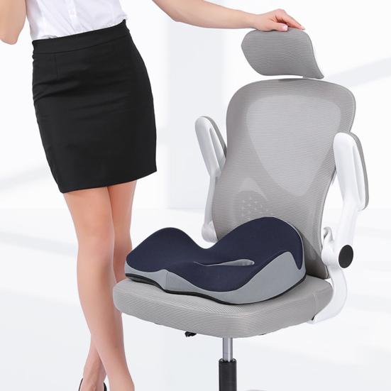 Эргономичная подушка для ягодиц, подушка для сиденья при геморрое, U-образная, для уменьшения давления на копчик, поддержка из пеноматериала с эффектом памяти