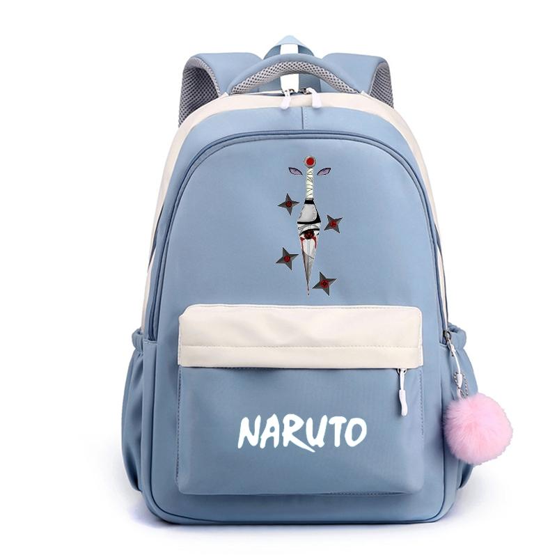 Аниме Наруто, нейлоновый милый мягкий рюкзак, школьная сумка для девочек-подростков, повседневная сумка для книг, мужская и женская дорожная сумка для отдыха