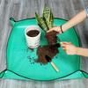 1pc Planting Mat 50cm Gardening Potting Pad Foldable Garden Plant Flower Pot Transplanting Waterproof Mats