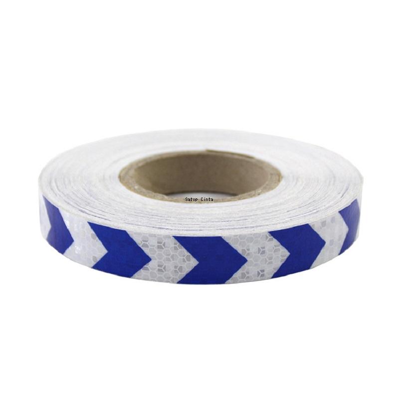 Arrow 25mm*5m Reflective Bicycle Stickers Self-Adhesive Reflectors Waterproof Warning Tape Strips For Car Bike Helmet Motorcycle