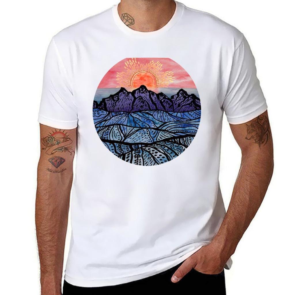 Royal Sunset TShirt Large Size Soft Cotton TShirt