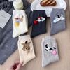 Cartoon Dog Design Women's Winter Socks Thickened Funny Socks Cute Novelty Socks for Women