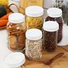 10 шт. 70/86 мм Крышка для банки Мейсона с широким горлышком, многоразовая, герметичная, белая крышка для консервирования