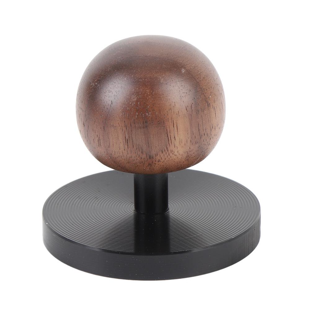 Spherical Wooden Handle Coffee Tamper Aluminum Alloy Coffee Tamping Tool Coffee Making