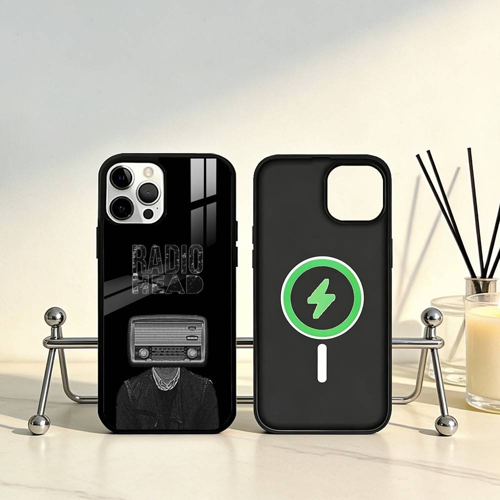 Classic R-Radiohead Rap Band Phone Case For iPhone17,16,15,14,13,12,11 Plus,Pro Max Magnetic For Magsafe Wireless Charging