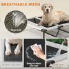 Portable Elevated Dog Bed with Removable Canopy, Cooling Raised Pet Cot for Large Dogs, 106 x 76 x 94 cm