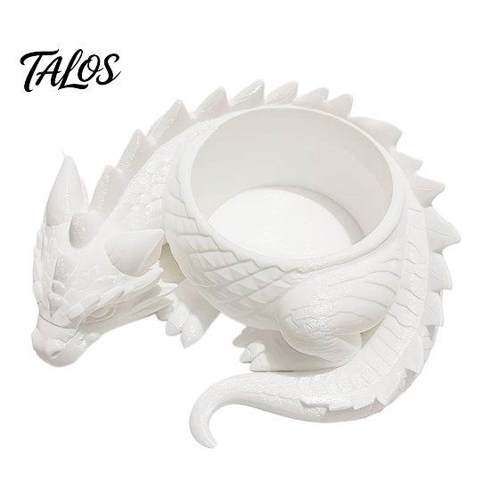Talos 3D-печатный горшок-лежащий дракон для небольших зеленых растений, Декоративное украшение-горшок для суккулентов, Фигурка в темном стиле для дома, офиса, рабочего стола