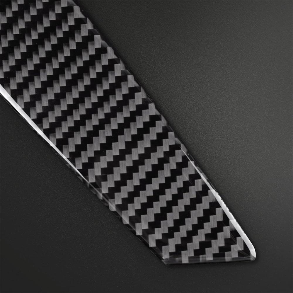 Door Handle Cover Sticker For BMW Z4 E85 2003-2008 Carbon Fiber + Rubber 2Pcs