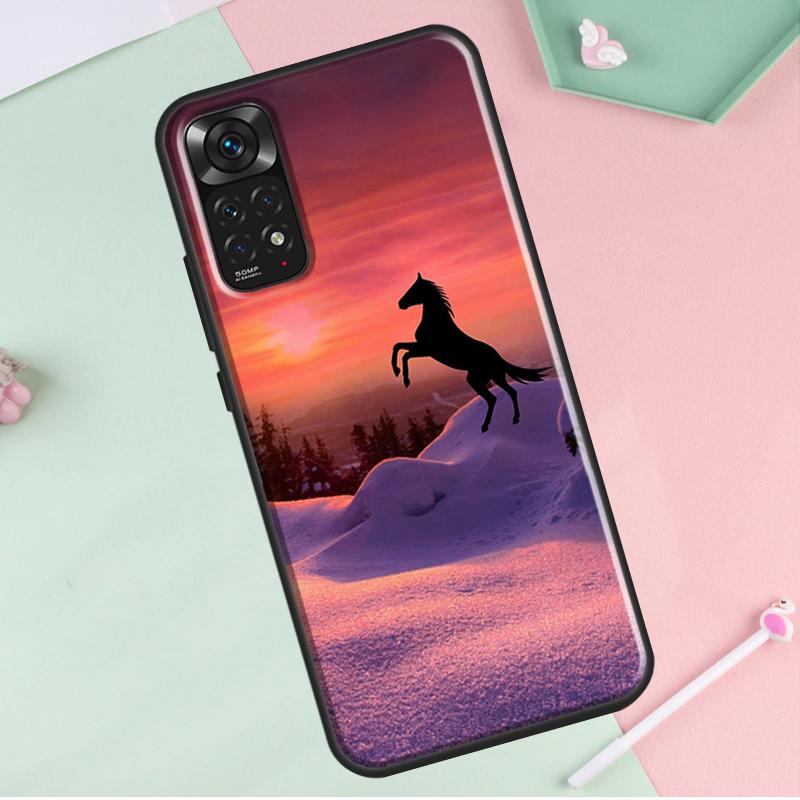Лошадь животное картина для Redmi Note 12 Pro Plus Чехол для Redmi Note 10 8 9 11 Pro 12S 11S 10S 9S 9C 10C 12C Чехол