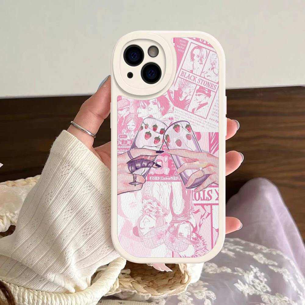 Anime Cool Nana Osaki Phone Case For iPhone 16 15 14 13 12 11 Pro Max Plus Shockproof Leather Cover