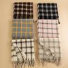 Plaid Scarf Women's Winter New Versatile Imitation Cashmere Scarf Couple Warm Shawl Men's Autumn and Winter