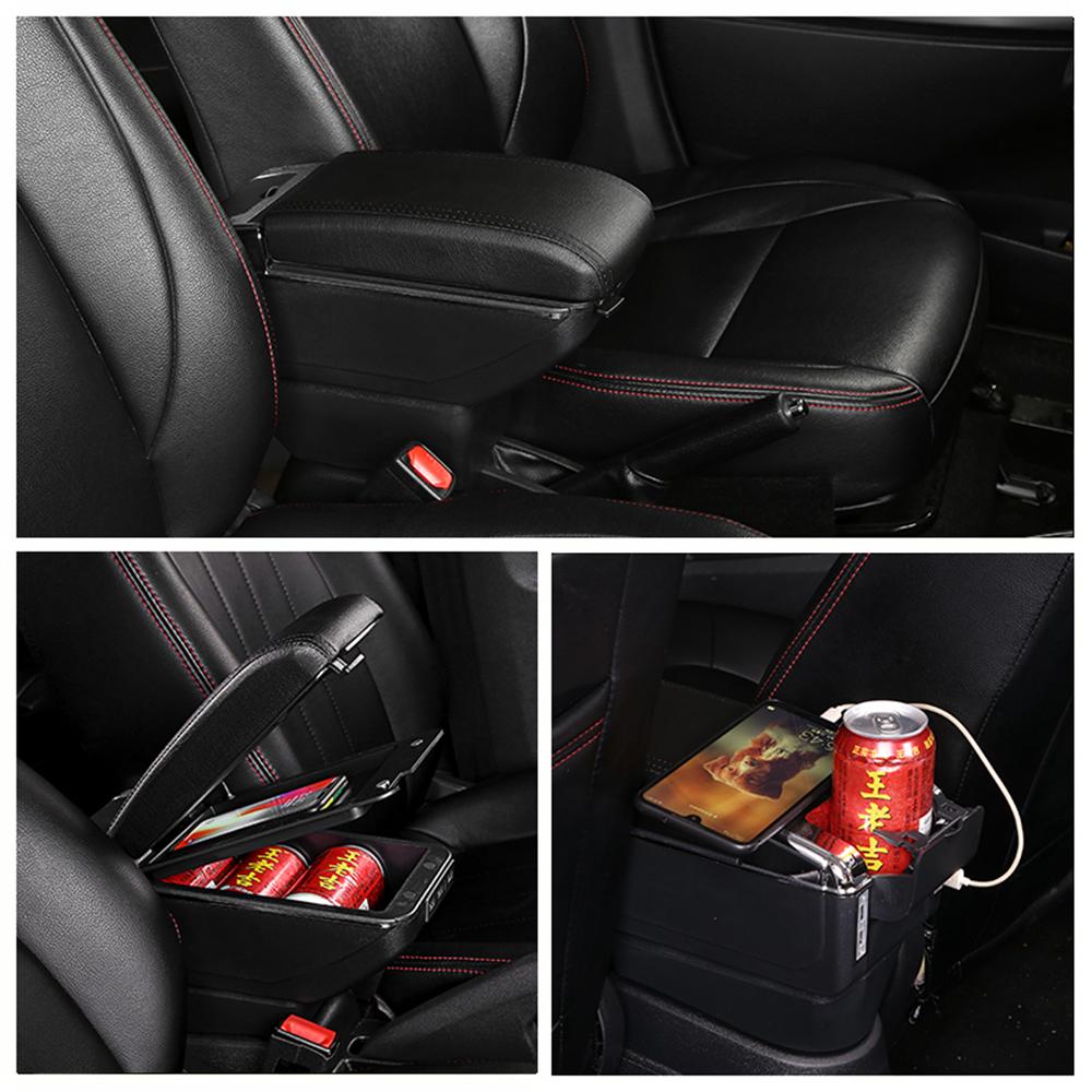 Автомобильный подлокотник для Peugeot 2008, модернизированный подлокотник, ящик для хранения, автомобильные аксессуары, выдвижной, 2019 2020 2021