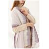 Elegant Celebrity Style Tie-dye Gradient Fringe Scarf Autumn and Winter Shawl Imitation Cashmere Warm Scarf Female