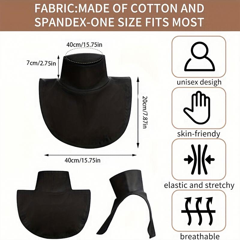 1 шт. Защита шеи Внутреннее белье Ложный воротник Мягкий Высокий воротник Декоративный воротник Шарф Накидка Приятный к коже Немецкий вельвет Теплый