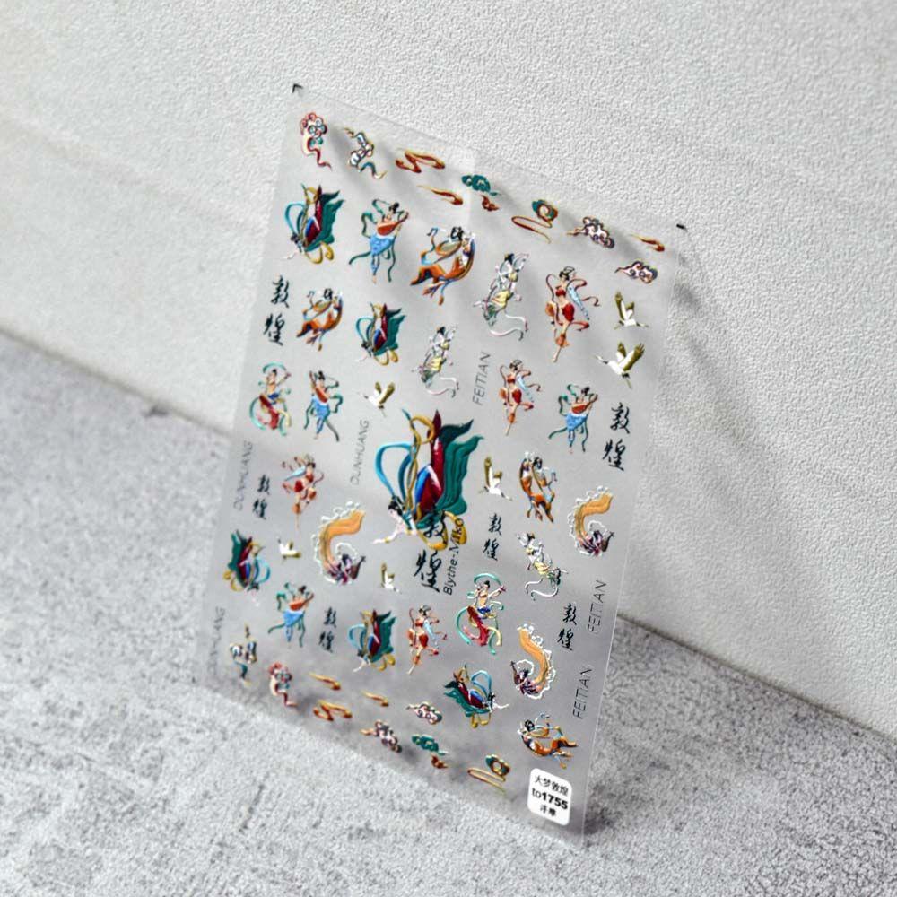 Ultra Thin 5D Engraved Nail Sticker Nail Polish Sticker DIY Nail Art Decoration 3D Nail Art Sticker